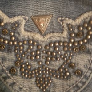 Guess Daredevil Studded Stretch Boot Cut Jean's Size 29